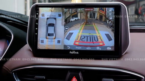 Màn hình DVD Android liền camera 360 Hyundai Santafe 2019 - 2020 | Fujitech 360 